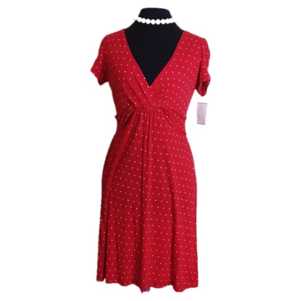 Polka Dot Sheath Dress - Medium